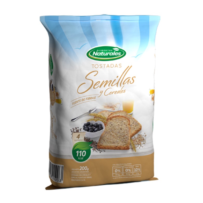 TOSTADA ALIM NATURAL 200 GR INTEGRAL (12XB)