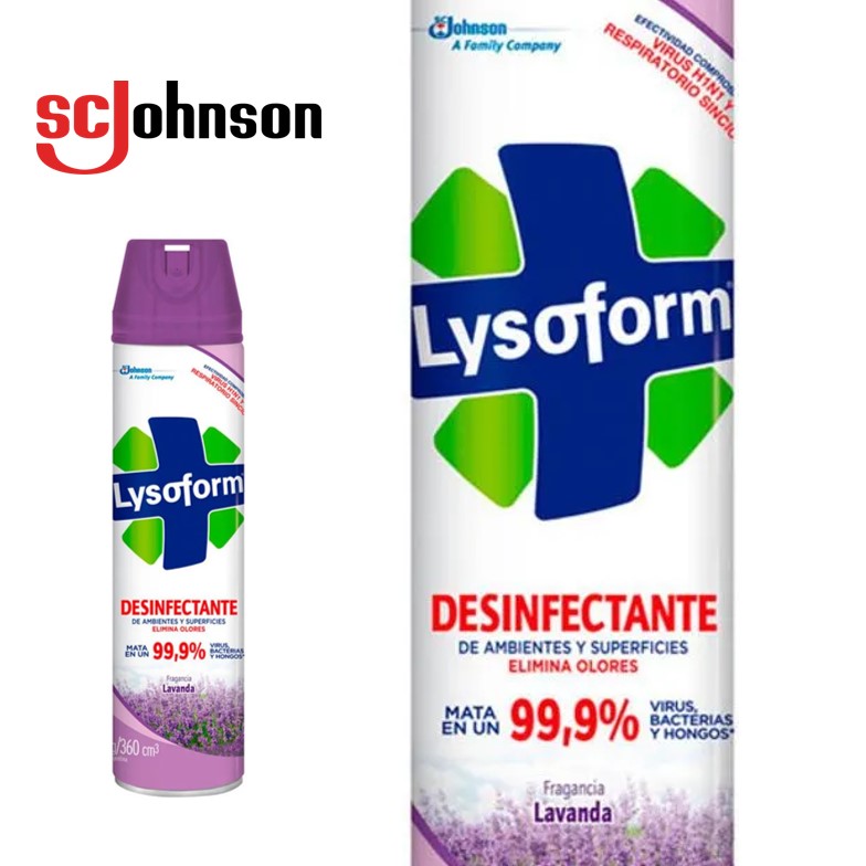 DESINF AER LYSOFORM  360CC LAVANDA (6XB)