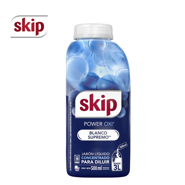 JABON LIQ SKIP 500 ML OXI POWER P/DILUIR (12XB)
