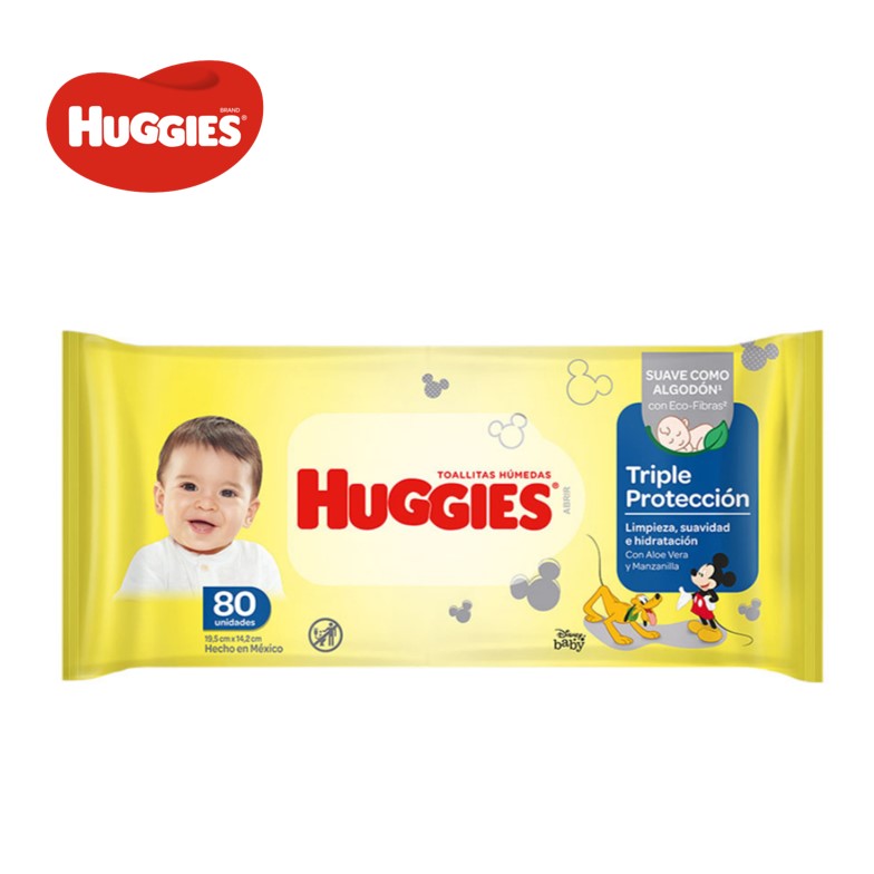 TOALLITAS HUM HUGGIES 80 U TRIP PROT (30XB)