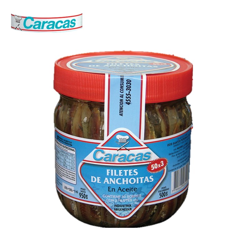 ANCHOAS CARACAS 50X3 500 GR (6XB)