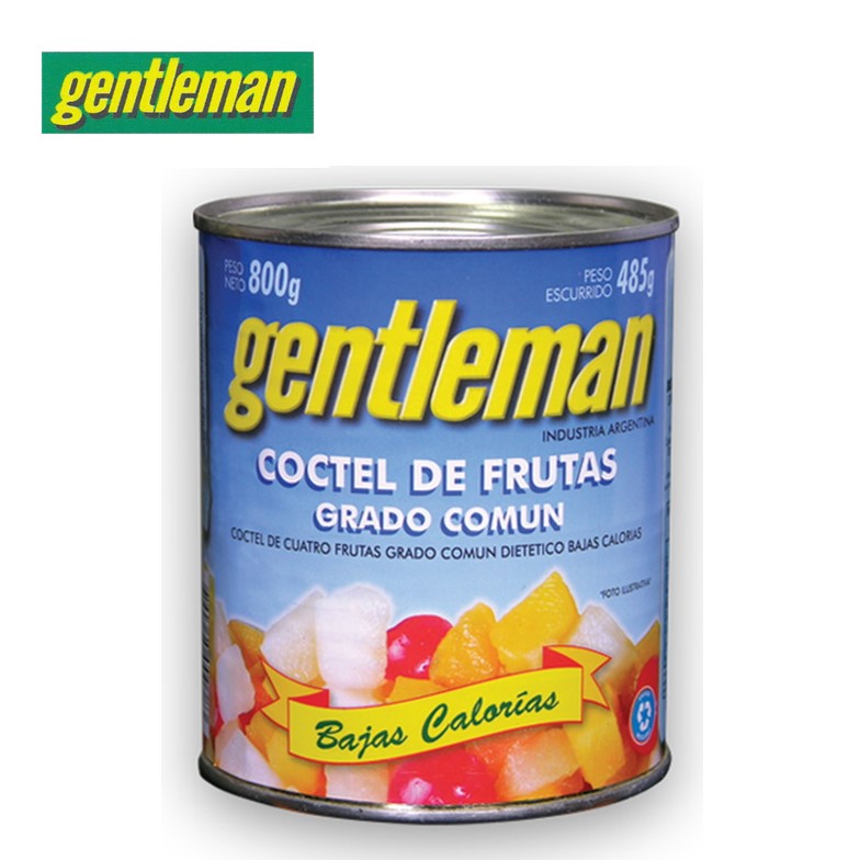 COCTEL FRUTAS GENTLEMAN 820 GR BC  (12XB)