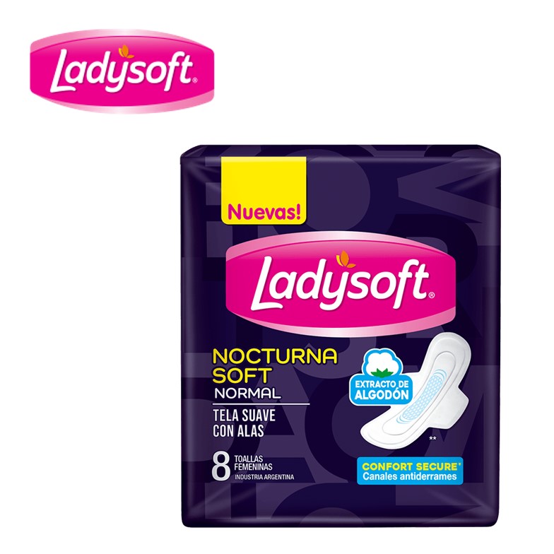 TOALLA FEM LADYSOFT 8 U NOCTURNA (48XB)