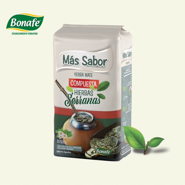 YERBA MAS SABOR 500 GR HIERBAS SERRANA (10XB)