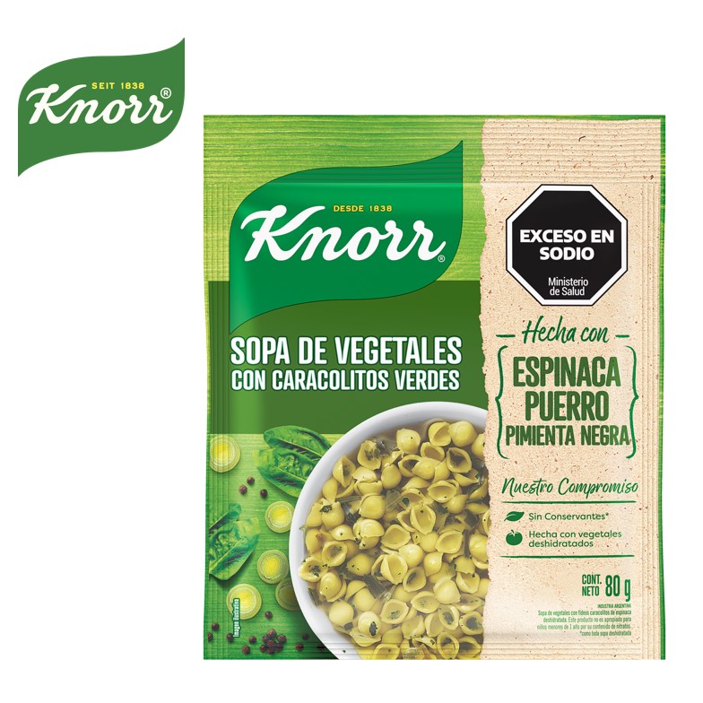 SOPA KNORR VEGETALES/CARACOLITOS (30XB)