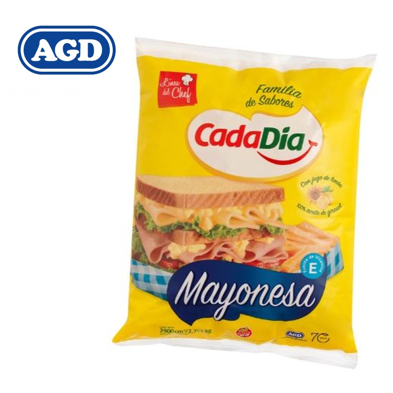 MAYONESA CADA DIA 2900 GR (4XB)