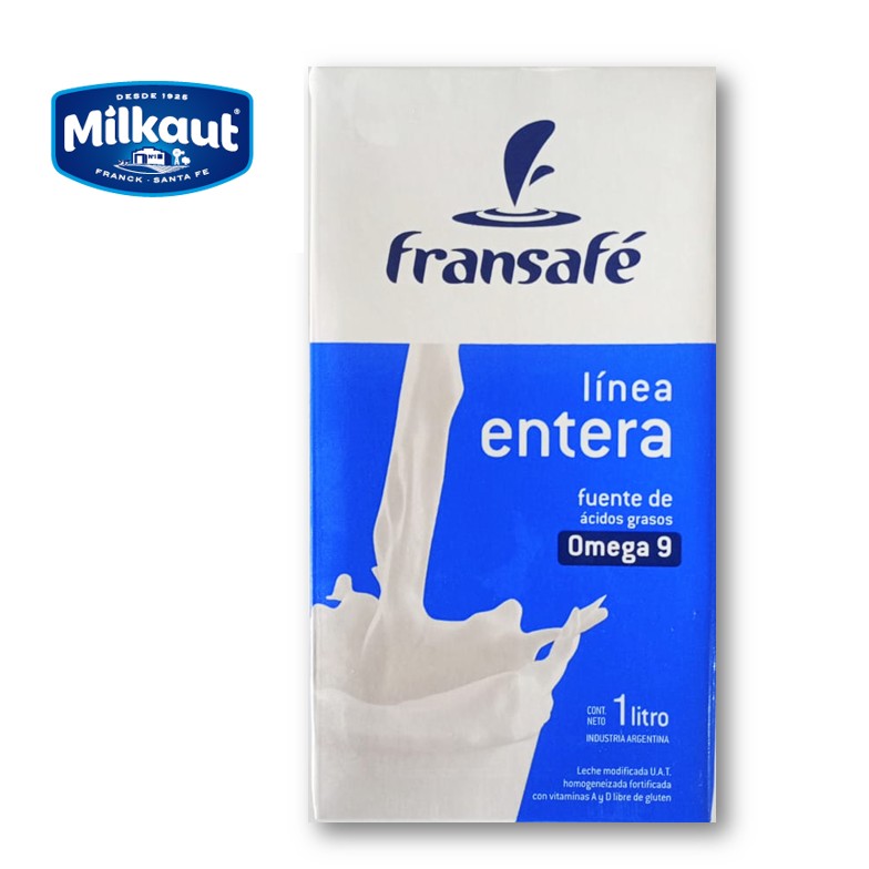 LECHE FRANSAFE ENTERA 1 LTS X 12U