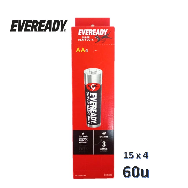 PILAS EVEREADY AA 4U (15XB)
