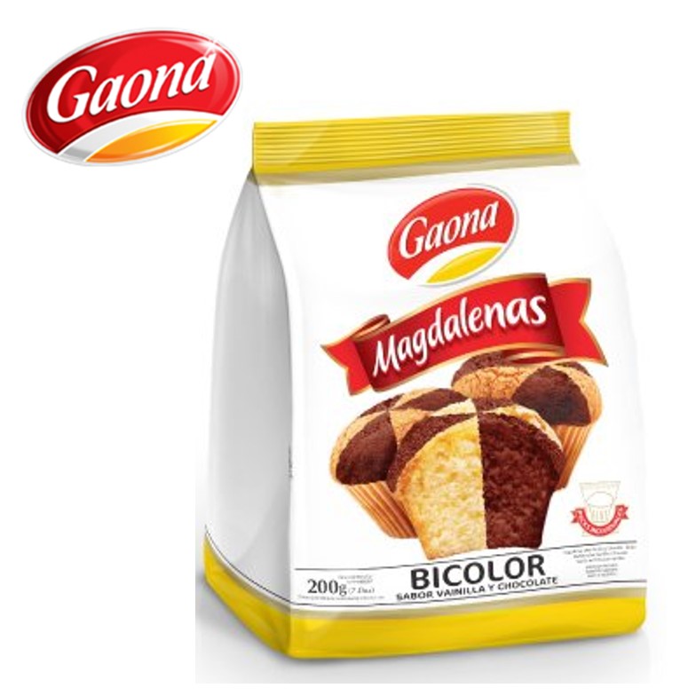 MAGDALENAS GAONA 200 GR BICOLOR (10XB)