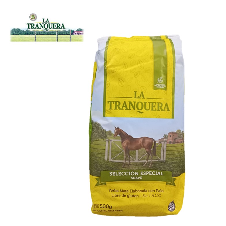 YERBA LA TRANQUERA 500 GR SELEC ESP SUAVE (12XB)