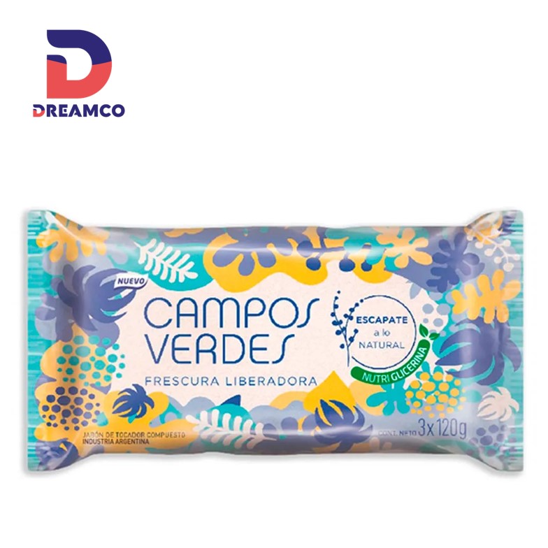 JABON TOC CAMPOS VERDES 3 U FRESCURA LIBER (12XB)