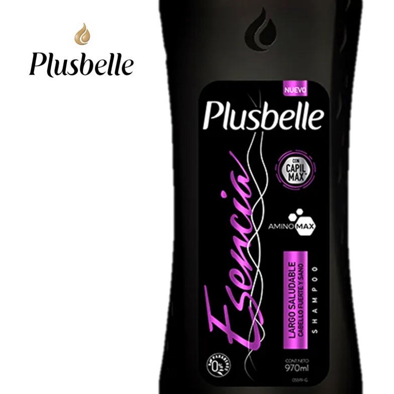 SHAMPOO PLUSBELLE 970ML ES LARGOS (12XB)