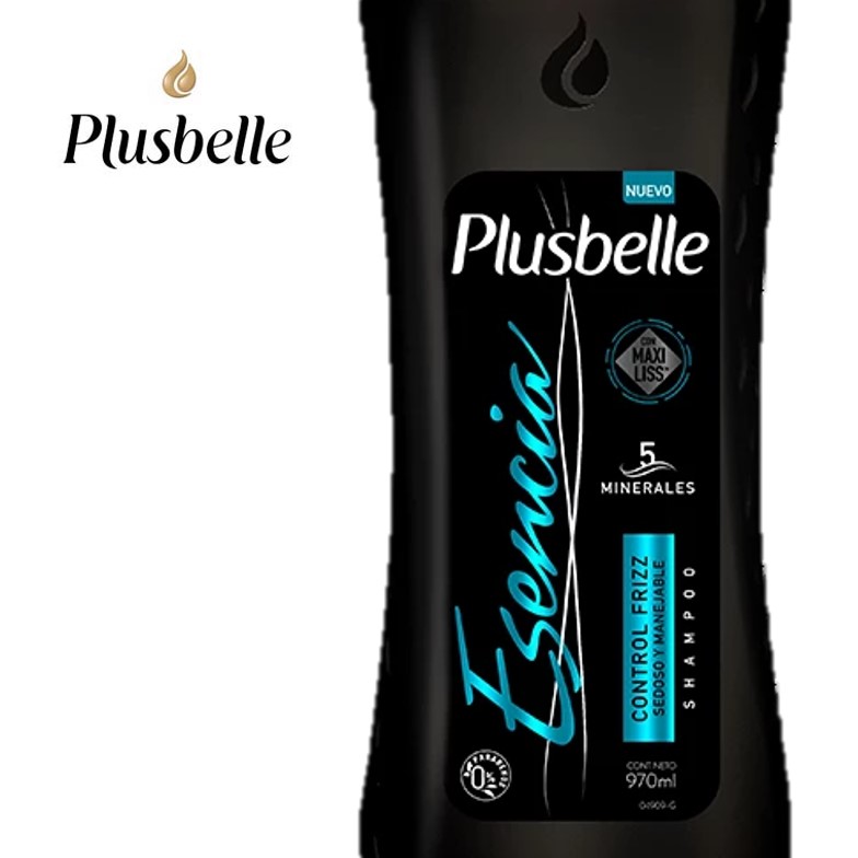 SHAMPOO PLUSBELLE ESEN 970 ML ANTI FRIZZ (12XB)