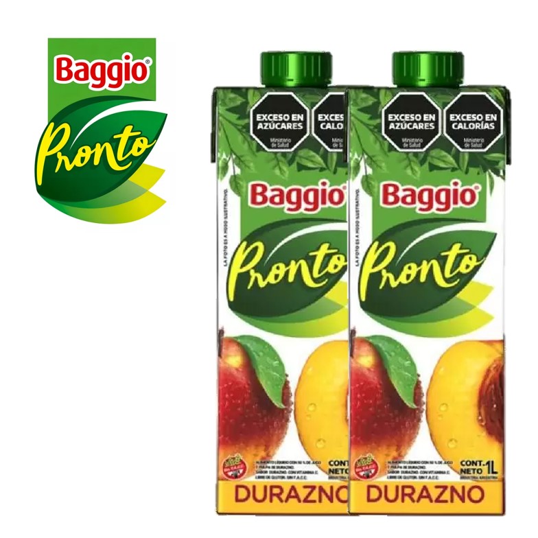 JUGO BAGGIO 1 LT DURAZNO (8XB)