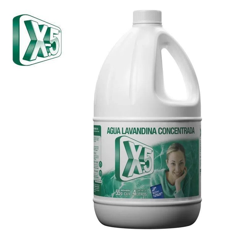 LAVANDINA X-5 CONCENTRADA 4 L (3 UXB)