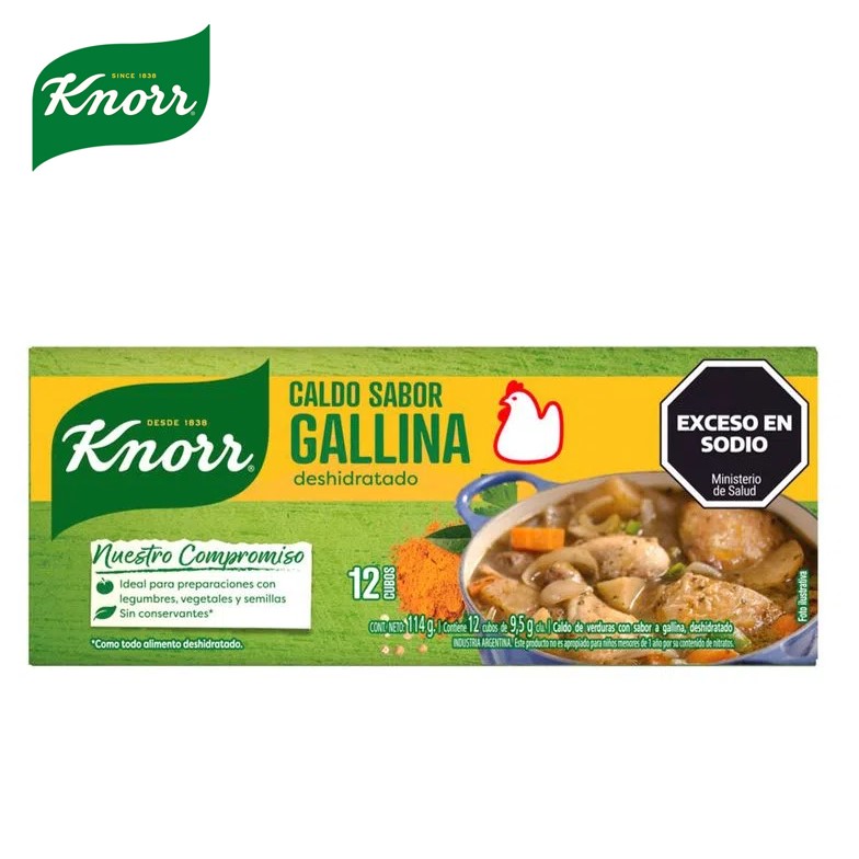 CALDO KNORR 12 U GALLINA (80UXB)