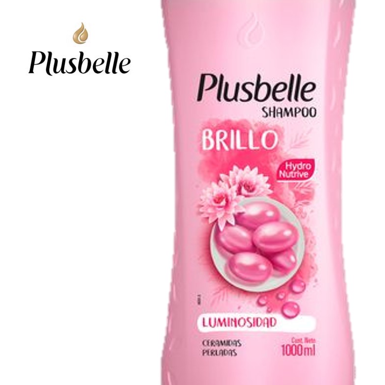 SHAMPOO PLUSBELLE 1 LT BRILLO/CERAMIDAS(12XB)