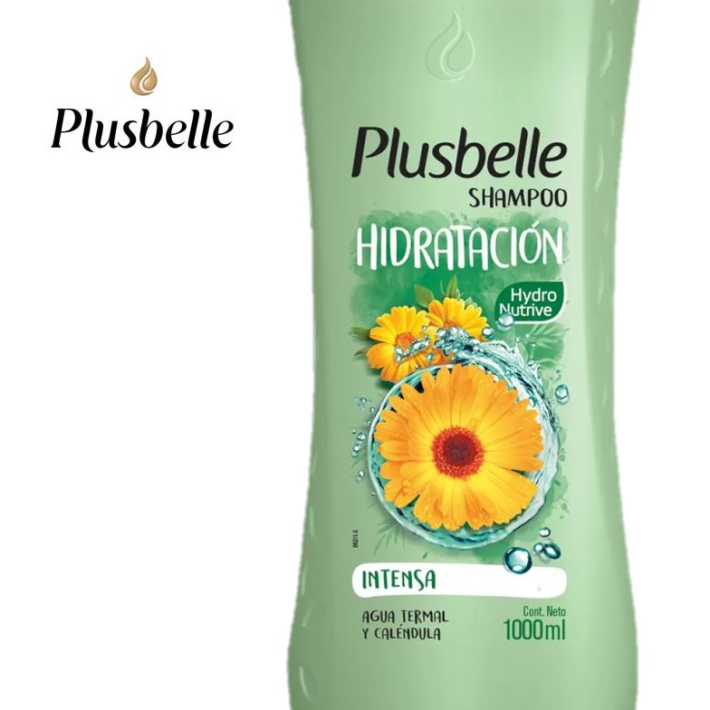 SHAMPOO PLUSBELLE 1 LT REACT/HIDRAT (12XB) - imagen 2
