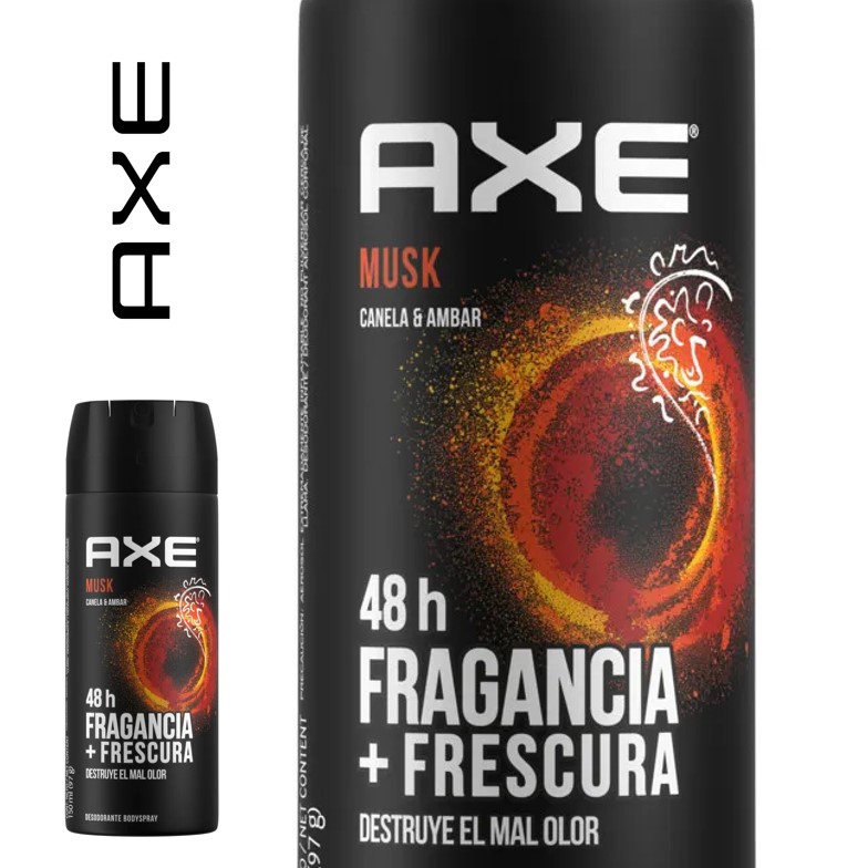 DESODOR AER AXE 150 ML MUSK (12XB)