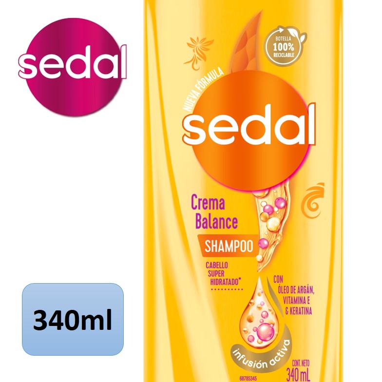 SHAMPOO SEDAL 340 ML CREMA BALANCE (12XB)