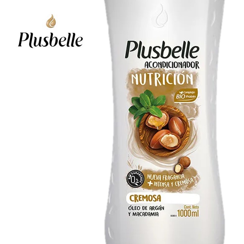 ACOND PLUSBELLE 1 LT NUTRICION/CREMOSA (12XB) - imagen 2