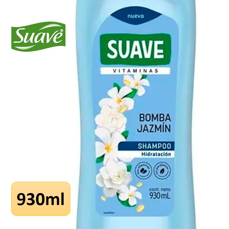 SHAMPOO SUAVE 930 ML BOMBA JAZMIN (8XB)