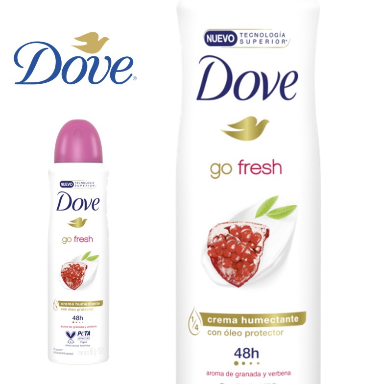 DOVE WOM FRESH GRANADA 150 ML(12XB)
