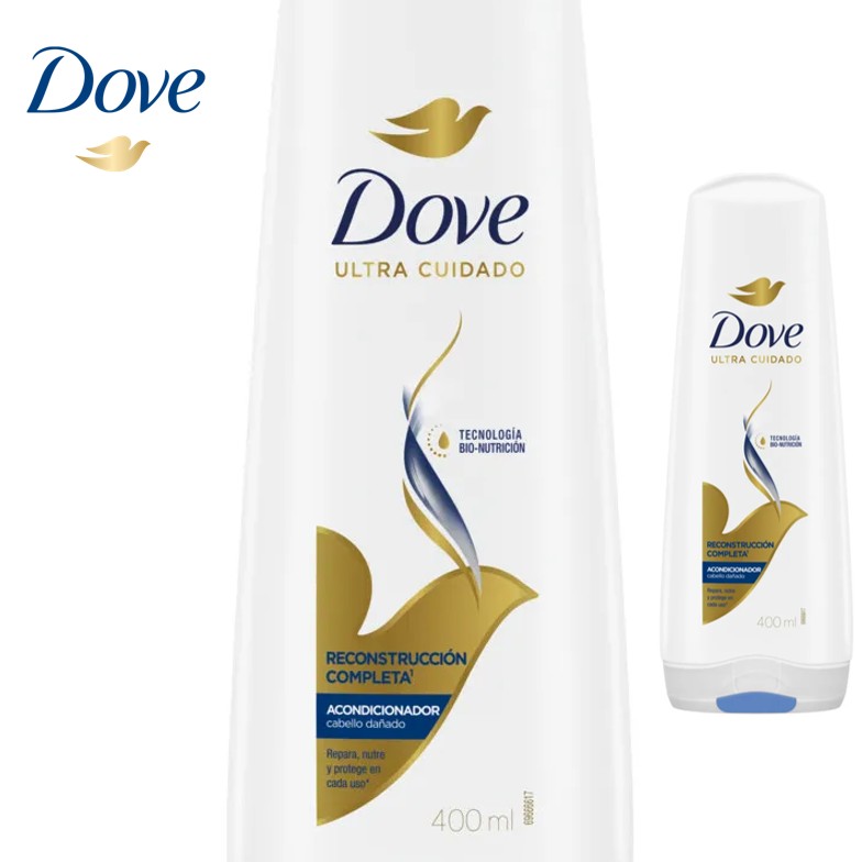 ACOND DOVE 400 ML RECONS COMPLETA (12XB)