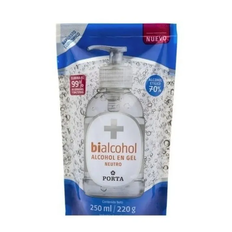 ALCOHOL BIALCOHOL EN GEL DOY PACK X 250ML