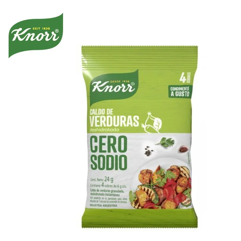 MIX KNORR DE VERDURA SIN SODIO X 4 U