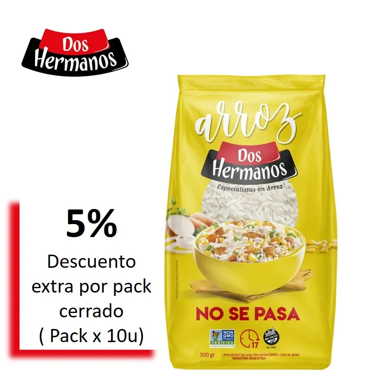 ARROZ 2 HNOS 500G PARBOIL (10XB)