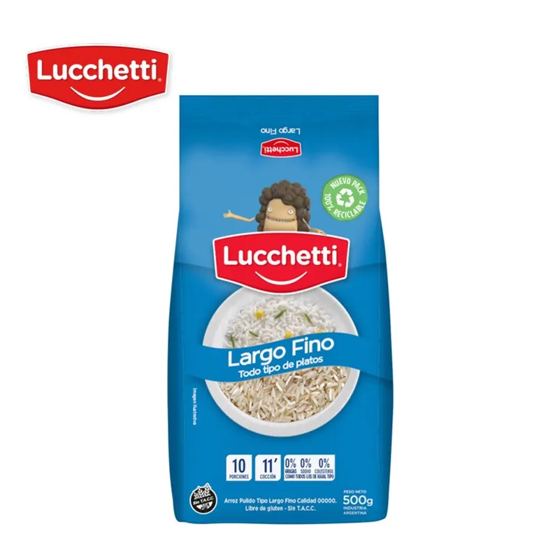 ARROZ LUCCHETTI 500 GR LARGO FINO (10XB)