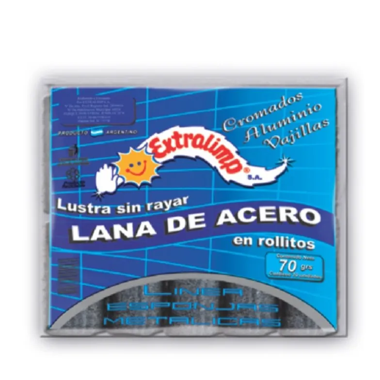 LANA DE ACERO ROLLITO EXTRALIMP X 70G