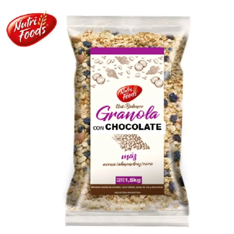 GRANOLA CHOCOLATE 1 KG NUTRIFOODS  (7XB)