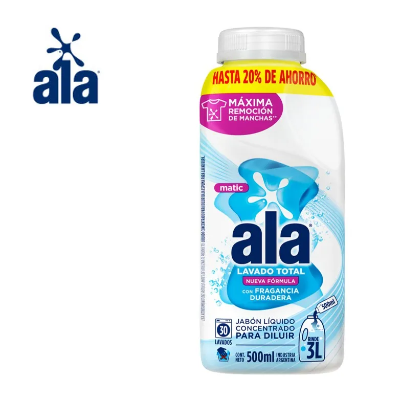 JABON LIQ ALA 500 ML DILUIR LAV TOTAL (12XB)