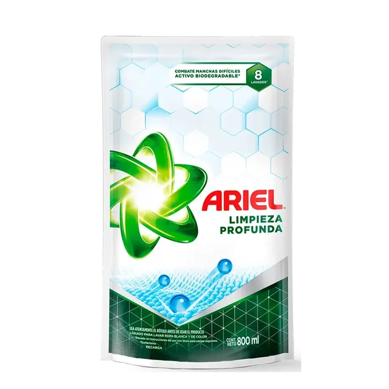 JABON LIQ ARIEL 800 ML DP LIMP PROF (12XB)