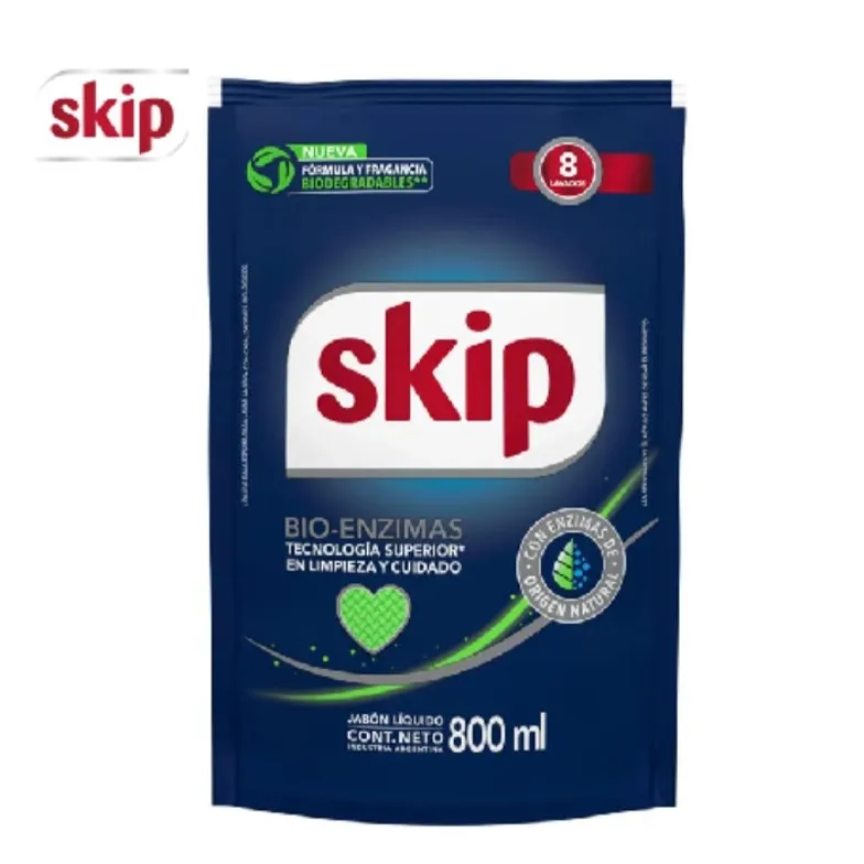 JABON LIQ SKIP 800 ML DP BIOENZIMAS (12XB)