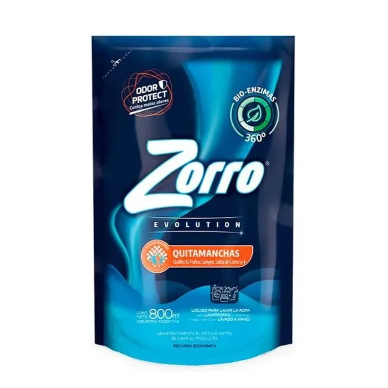 JABON LIQ ZORRO 800 ML FRAG DURADERA