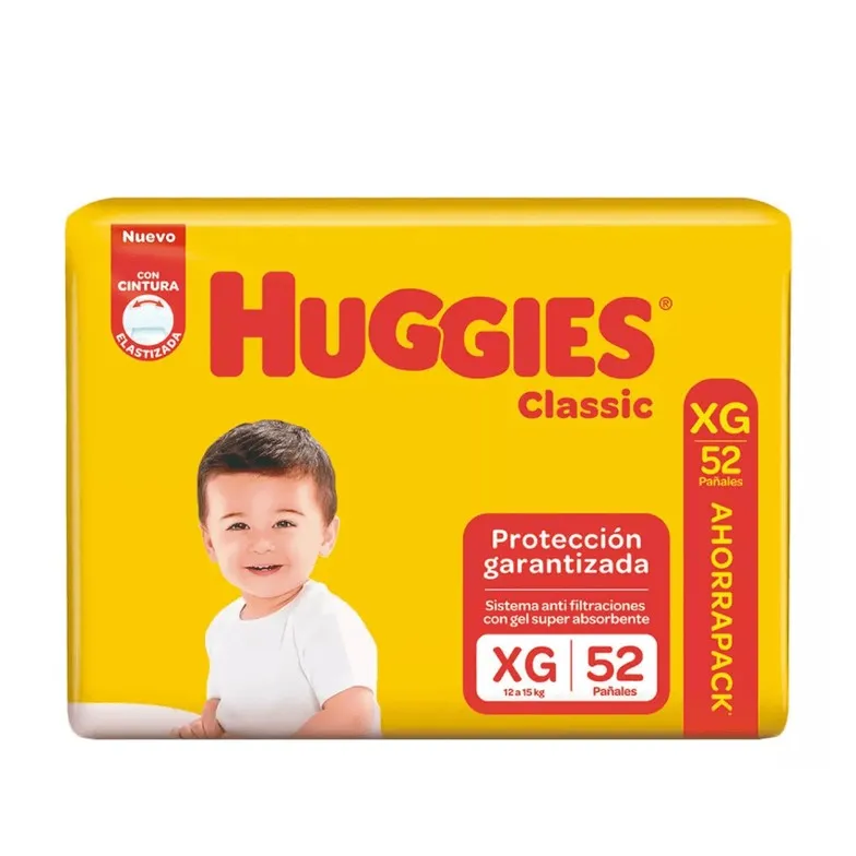 PAÑ HUGGIES CLASSIC XG 52 U