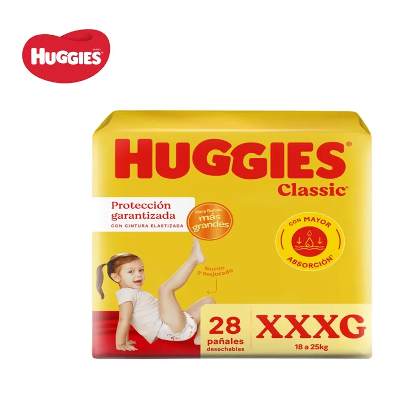 PAÑ HUGGIES CLASSIC XXXG 28 U (2 UXB)