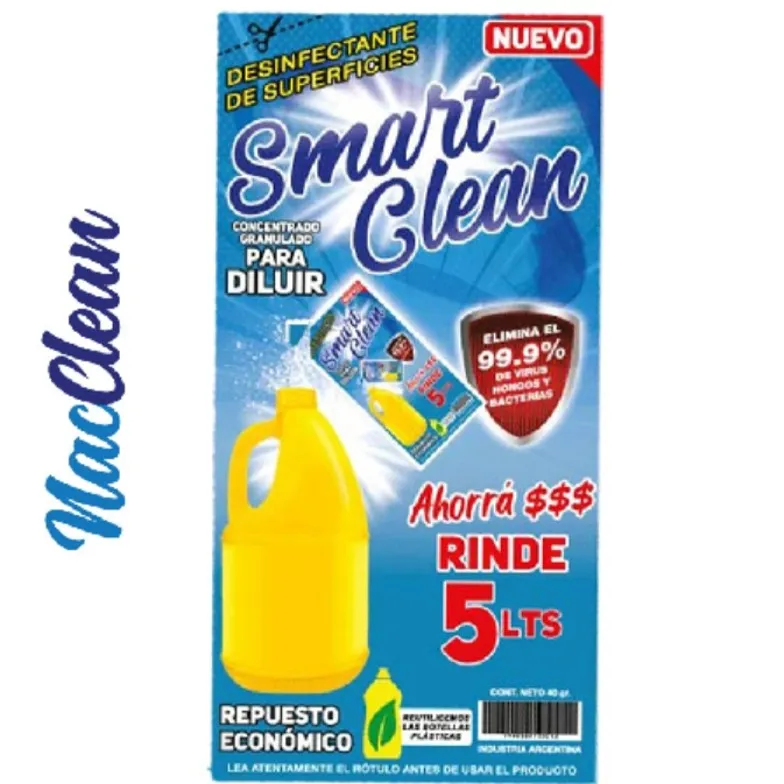 SMART CLEAN DESINF SUPERFICIES POLVO X 40G