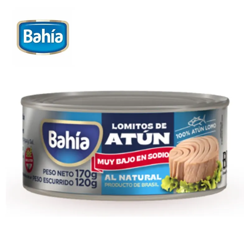 ATUN BAHIA LOMITO ACEITE SIN TAC 170 GR (48XB)