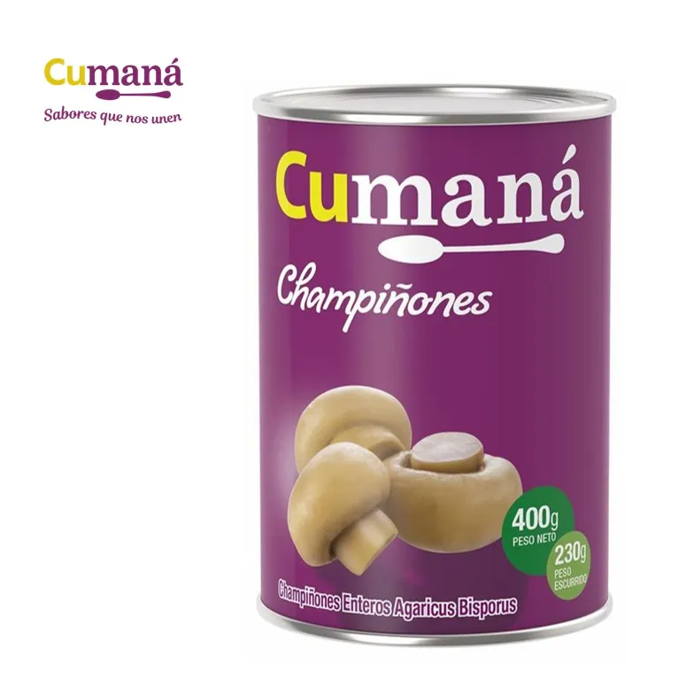 CHAMPIÑONES CUMANA 400 GR ENT (24XB)