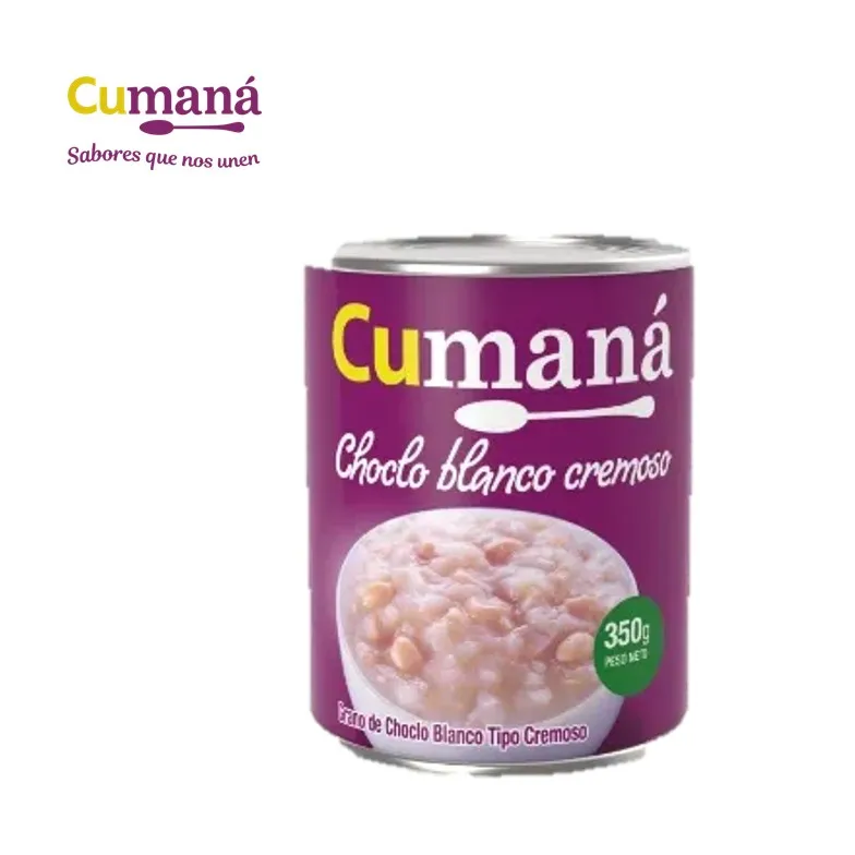 CHOCLO CUMANA 350 GR BLANCO CREM (24XB)