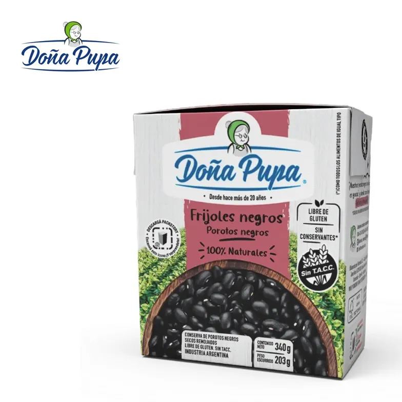 POROTO DOÑA PUPA 340 GR NEGRO (24XB)