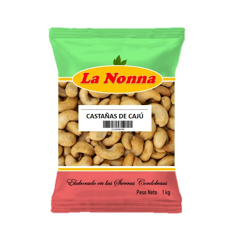 CASTAÑAS DE CAJU 1 KG LA NONNA (12XB)