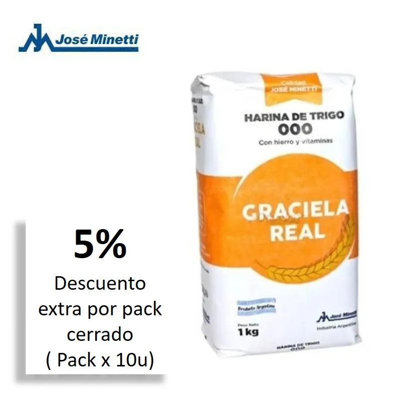 HARINA 000 GRACIELA REAL X 1KG (10XB)