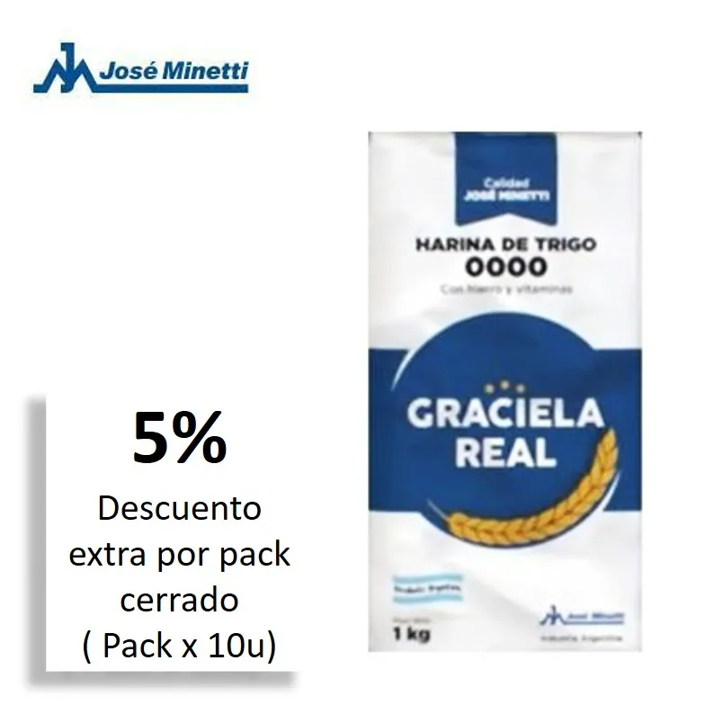 HARINA 0000 GRACIELA REAL X 1KG (10XB)