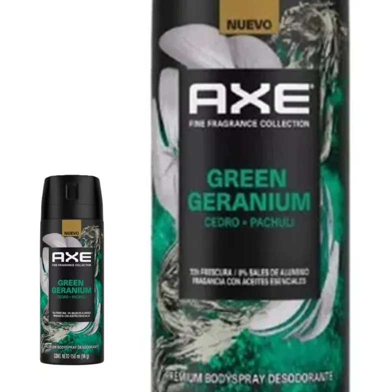DESODOR AER AXE 150 ML  GREEN GERANIUM (12XB)