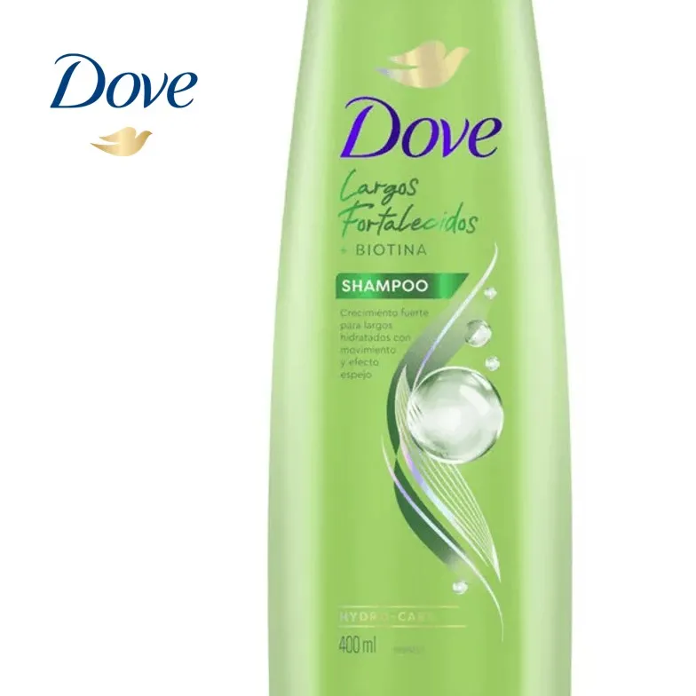 SHAMPOO DOVE 400 ML LARGOS FORTALECIDOS (12XB)